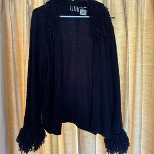 Kathie Lee Collection Black Cardigan Sweater